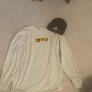 Drew house LS shirt with Beanie